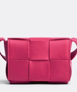 Replica Bottega Veneta Candy Cassette Bag In Cranberry Lambskin 2