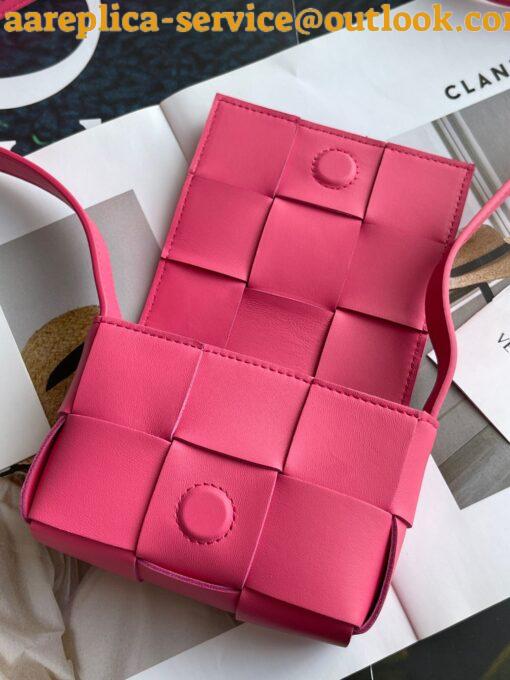 Replica Bottega Veneta Candy Cassette Bag In Cranberry Lambskin 9