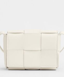 Replica Bottega Veneta Candy Cassette Bag In White Lambskin