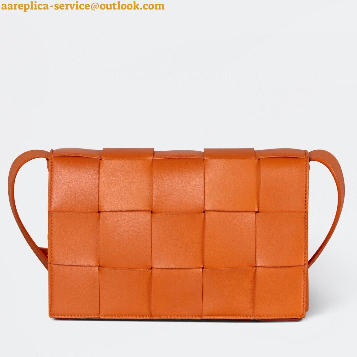 Replica Bottega Veneta Cassette Bag In Orange Intreccio Lambskin 2 Replica Bottega Veneta Cassette Bag In Orange Intreccio Lambskin 2