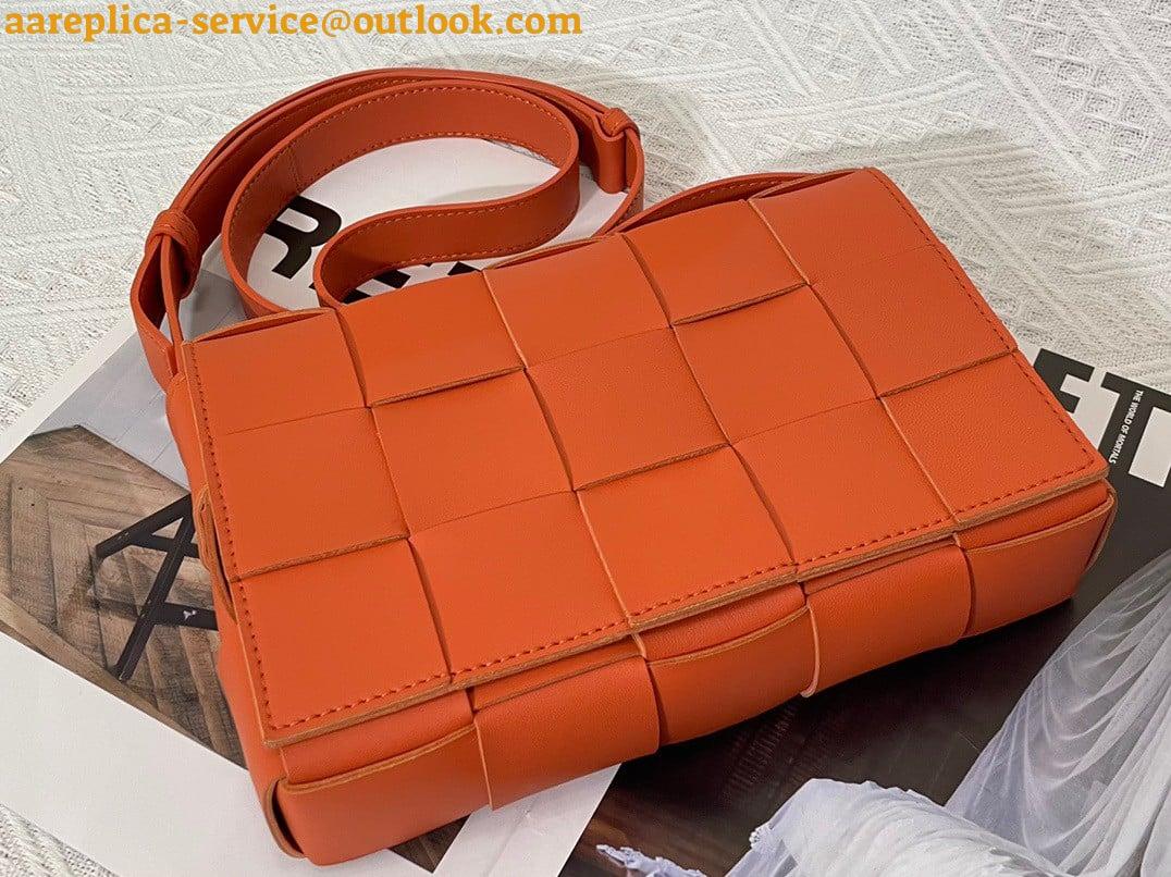 Replica Bottega Veneta Cassette Bag In Orange Intreccio Lambskin 5 Replica Bottega Veneta Cassette Bag In Orange Intreccio Lambskin 5