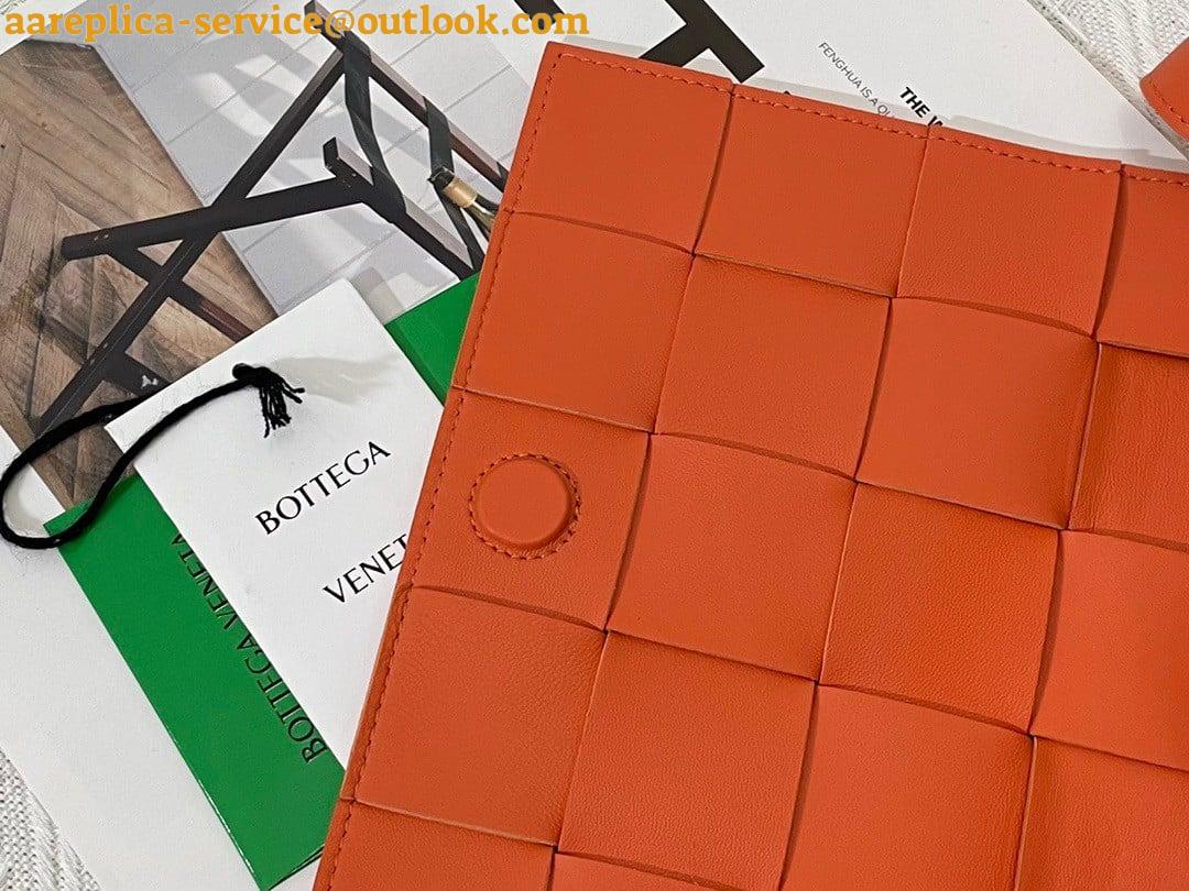 Replica Bottega Veneta Cassette Bag In Orange Intreccio Lambskin 6 Replica Bottega Veneta Cassette Bag In Orange Intreccio Lambskin 6