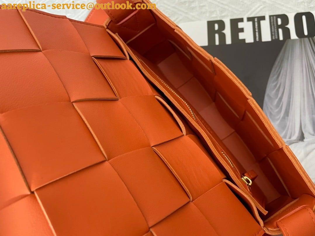 Replica Bottega Veneta Cassette Bag In Orange Intreccio Lambskin 7 Replica Bottega Veneta Cassette Bag In Orange Intreccio Lambskin 7