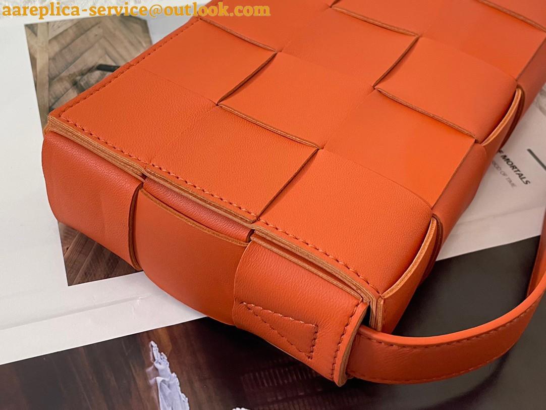 Replica Bottega Veneta Cassette Bag In Orange Intreccio Lambskin 10 Replica Bottega Veneta Cassette Bag In Orange Intreccio Lambskin 10