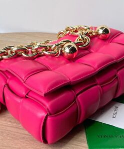 Replica Bottega Veneta Chain Cassette Bag In Lollipop Intrecciato Lambskin