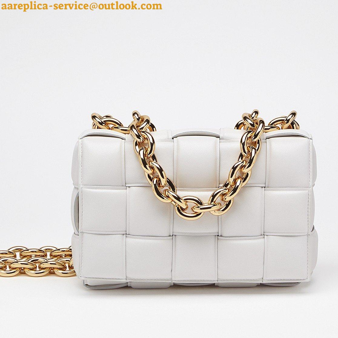 Replica Bottega Veneta Chain Cassette Bag In White Intrecciato Lambskin 23 Replica Bottega Veneta Chain Cassette Bag In White Intrecciato Lambskin 23