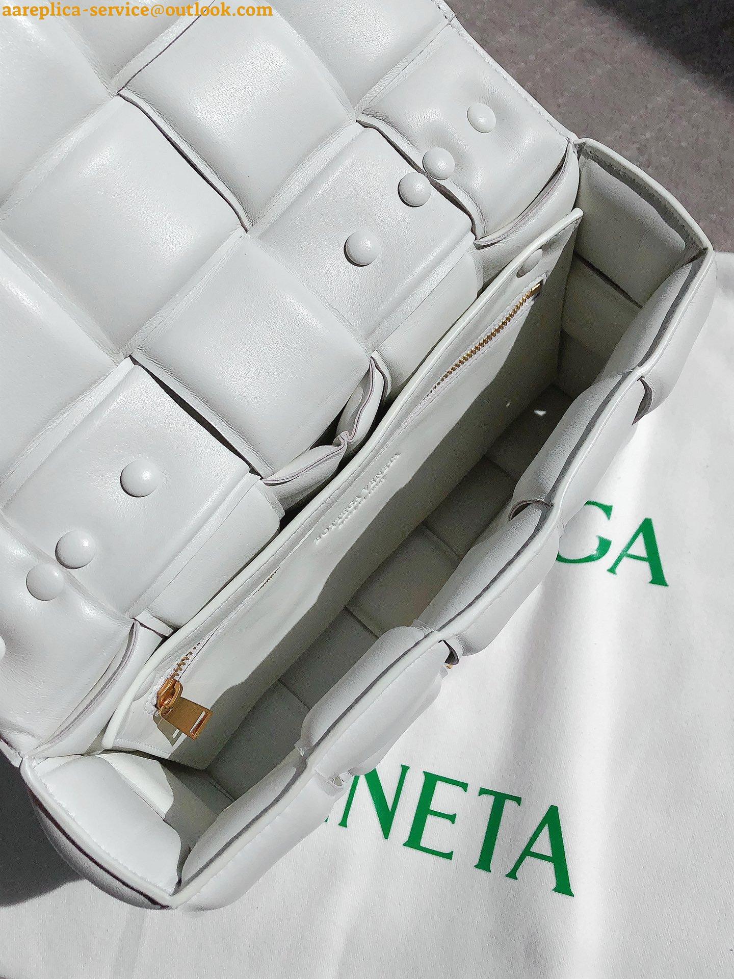 Replica Bottega Veneta Chain Cassette Bag In White Intrecciato Lambskin 5 Replica Bottega Veneta Chain Cassette Bag In White Intrecciato Lambskin 5