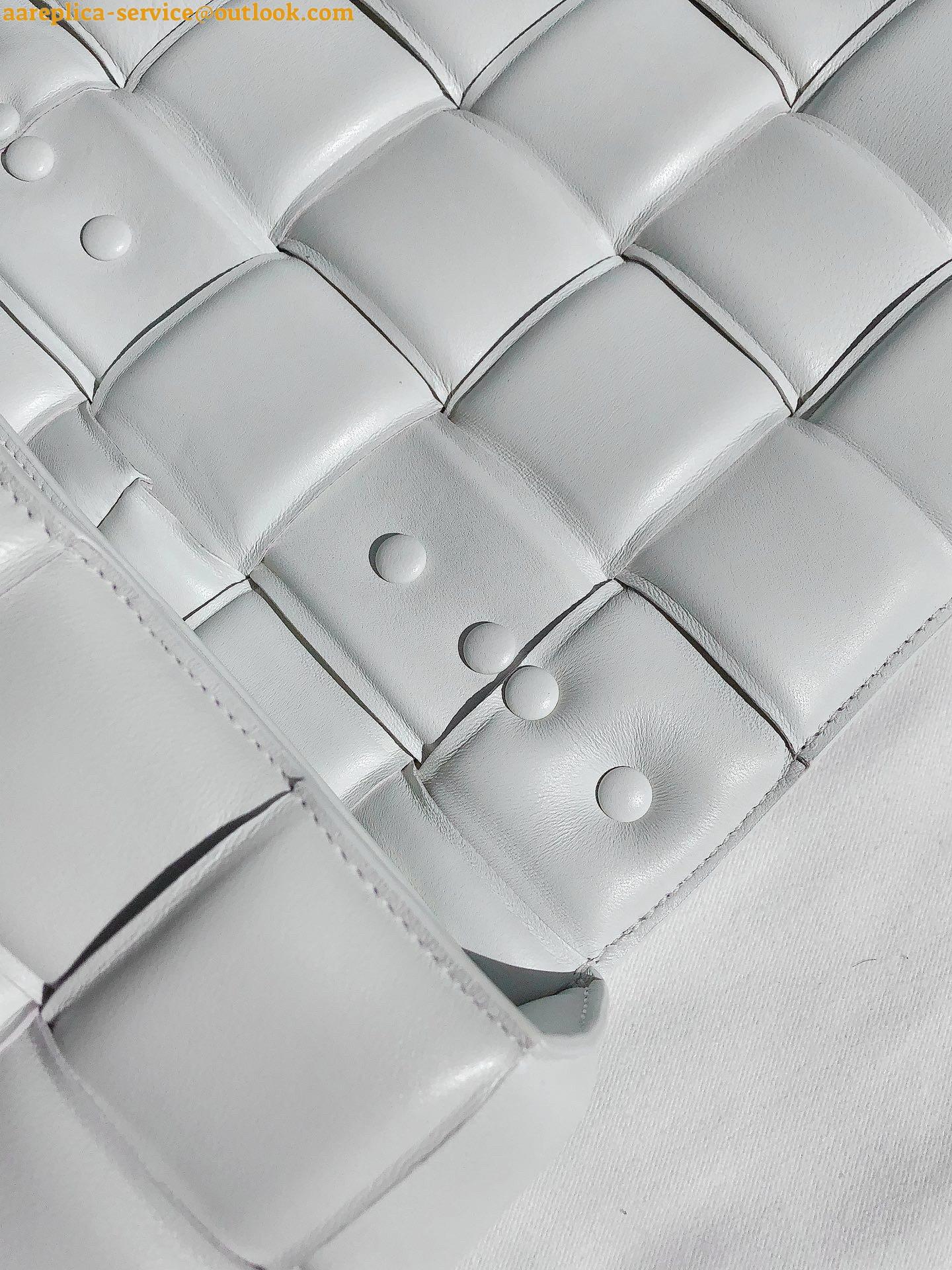 Replica Bottega Veneta Chain Cassette Bag In White Intrecciato Lambskin 6 Replica Bottega Veneta Chain Cassette Bag In White Intrecciato Lambskin 6