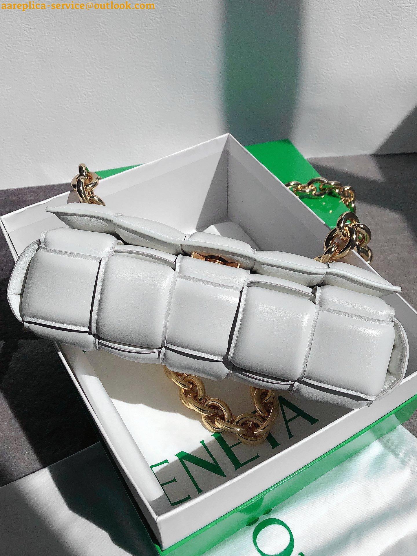 Replica Bottega Veneta Chain Cassette Bag In White Intrecciato Lambskin 29 Replica Bottega Veneta Chain Cassette Bag In White Intrecciato Lambskin 29