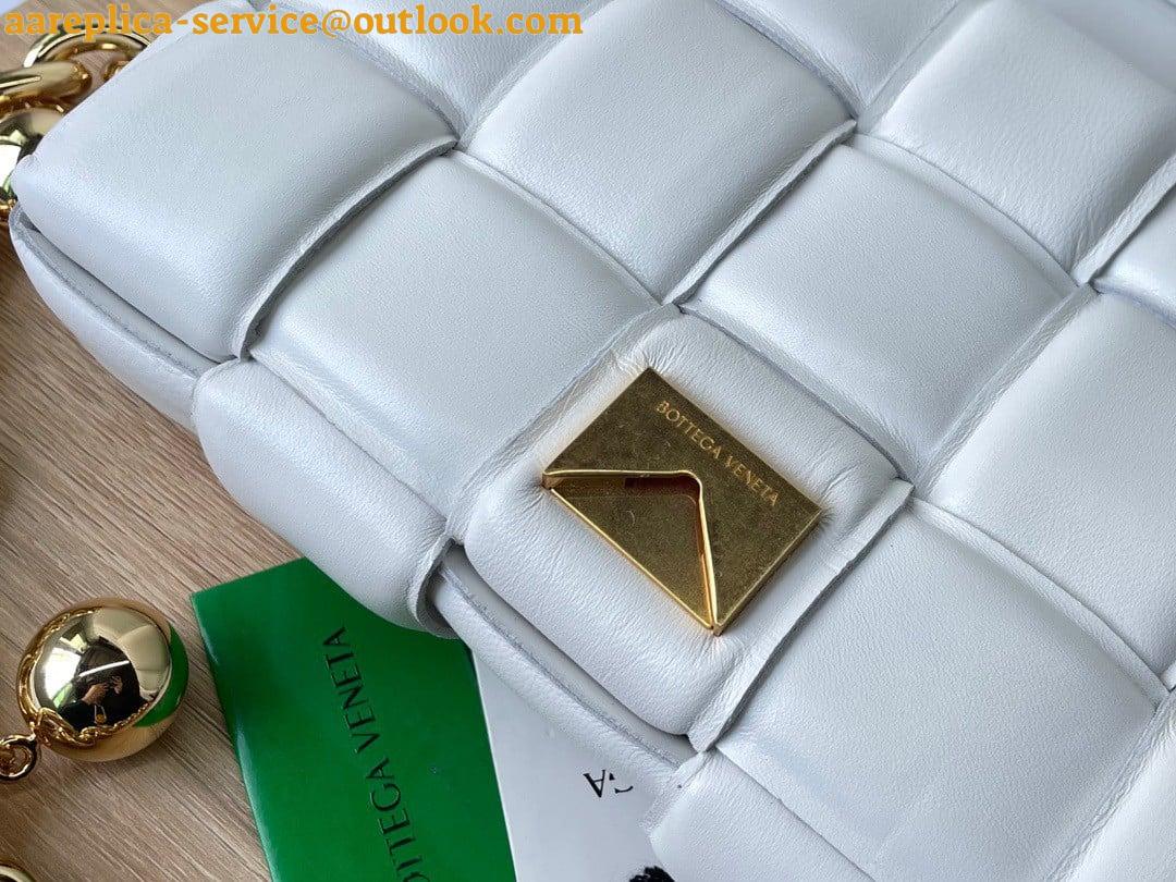 Replica Bottega Veneta Chain Cassette Bag In White Intrecciato Lambskin 13 Replica Bottega Veneta Chain Cassette Bag In White Intrecciato Lambskin 13