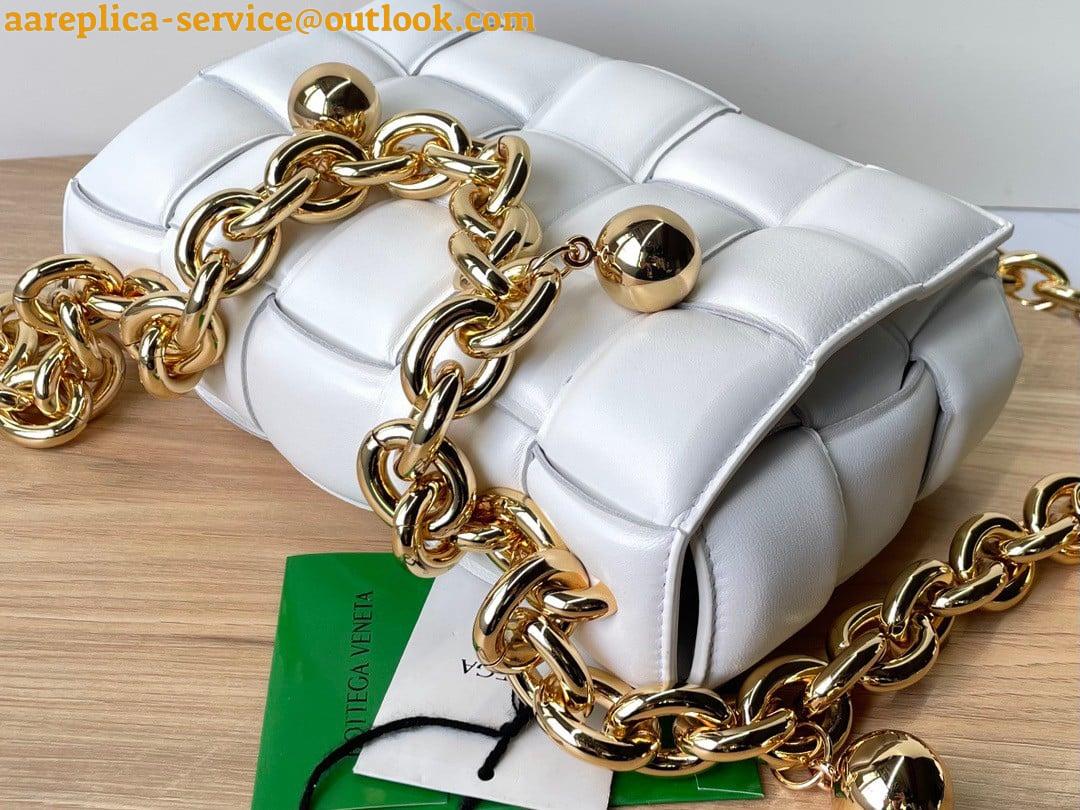 Replica Bottega Veneta Chain Cassette Bag In White Intrecciato Lambskin 33 Replica Bottega Veneta Chain Cassette Bag In White Intrecciato Lambskin 33