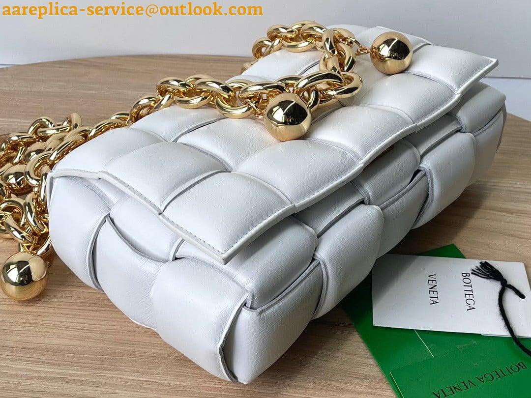 Replica Bottega Veneta Chain Cassette Bag In White Intrecciato Lambskin 17 Replica Bottega Veneta Chain Cassette Bag In White Intrecciato Lambskin 17