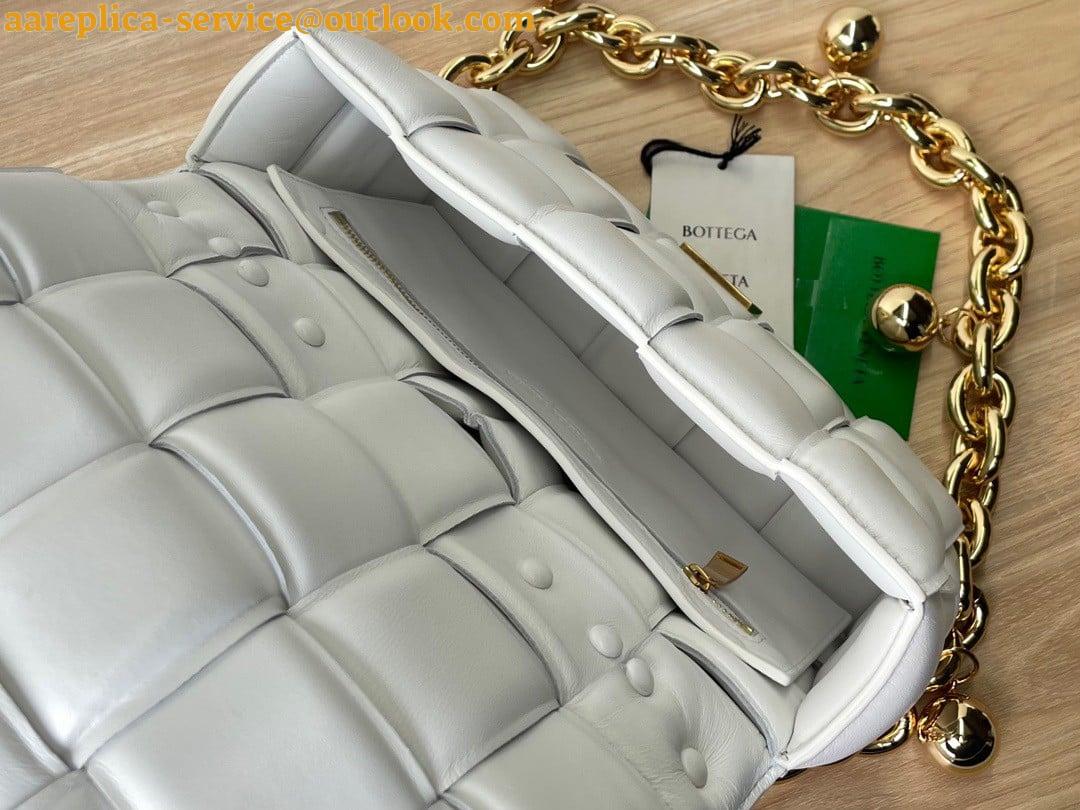Replica Bottega Veneta Chain Cassette Bag In White Intrecciato Lambskin 37 Replica Bottega Veneta Chain Cassette Bag In White Intrecciato Lambskin 37