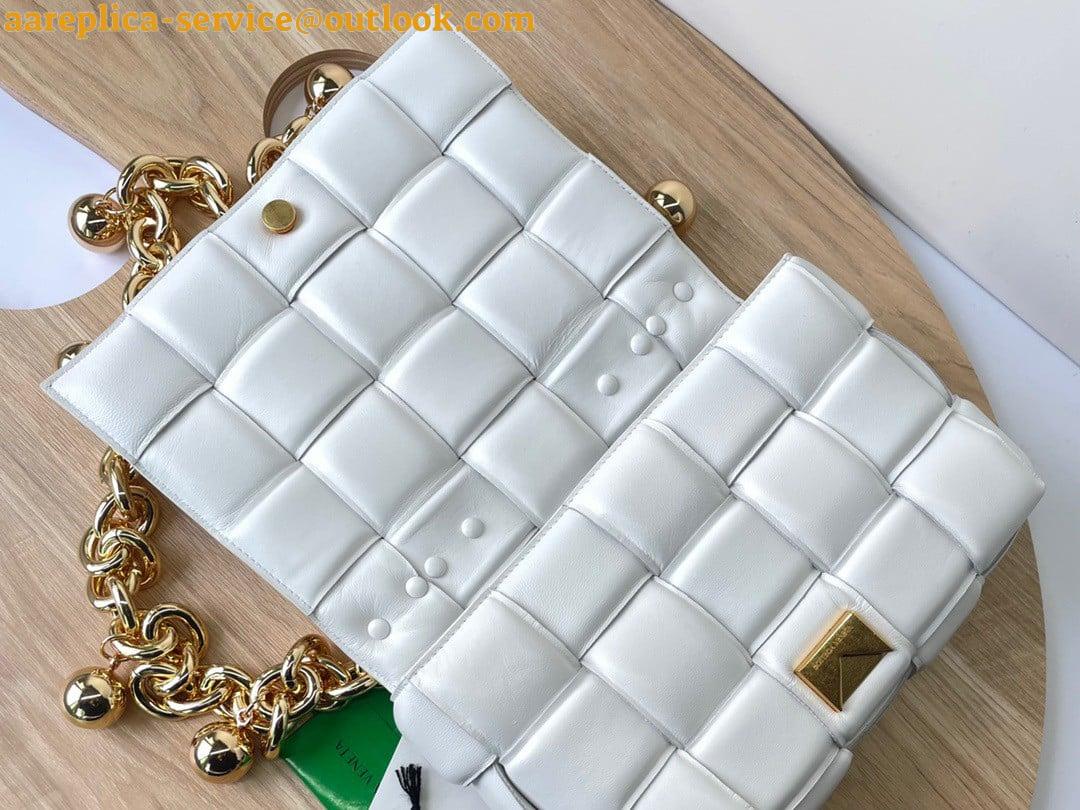 Replica Bottega Veneta Chain Cassette Bag In White Intrecciato Lambskin 19 Replica Bottega Veneta Chain Cassette Bag In White Intrecciato Lambskin 19