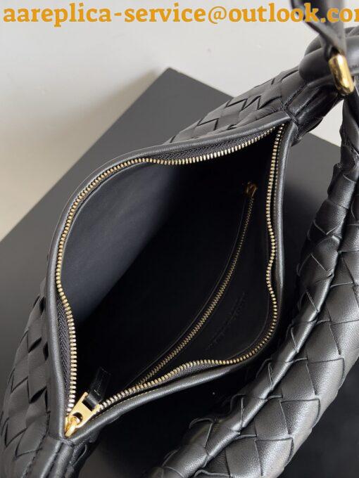Replica Bottega Veneta Gemelli Medium Bag in Black Intrecciato Lambskin 10