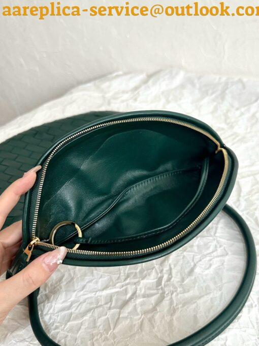 Replica Bottega Veneta Gemelli Medium Bag in Emerald Green Intrecciato Lambskin 10
