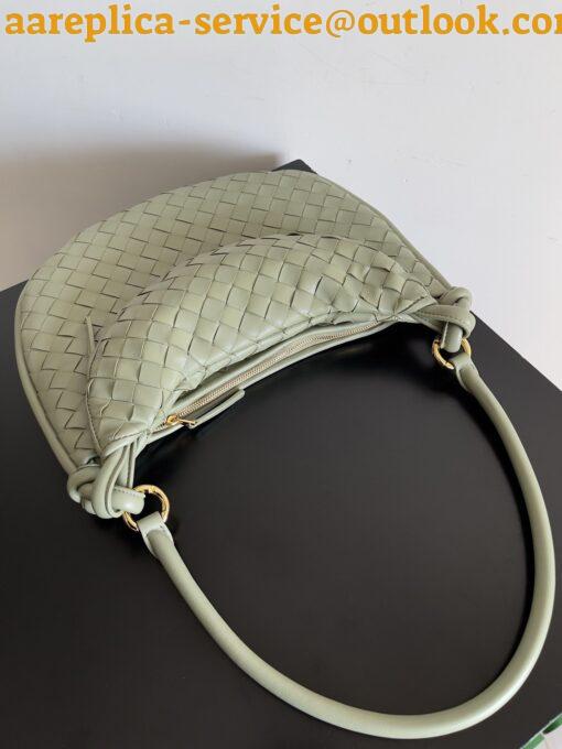 Replica Bottega Veneta Gemelli Medium Bag in Travertine Intrecciato Lambskin 14