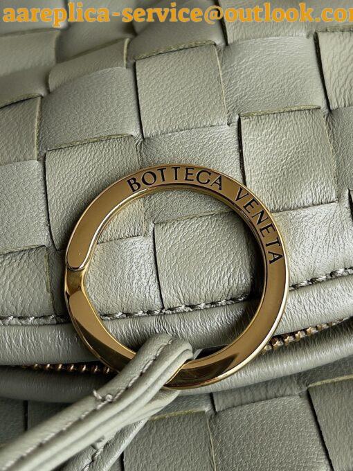 Replica Bottega Veneta Gemelli Medium Bag in Travertine Intrecciato Lambskin 9