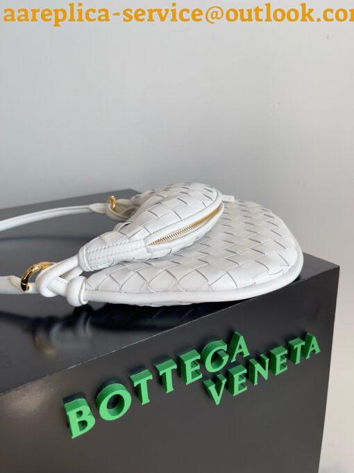 Replica Bottega Veneta Gemelli Small Bag in White Intrecciato Lambskin 18