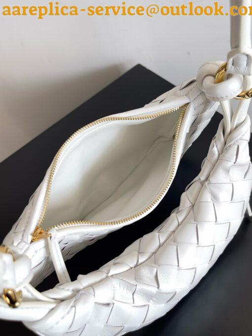 Replica Bottega Veneta Gemelli Small Bag in White Intrecciato Lambskin 11