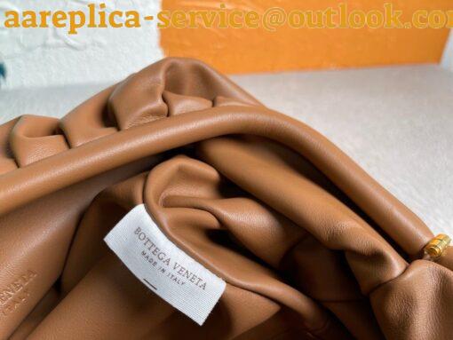 Replica Bottega Veneta Large Pouch Clutch Bag In Brown Calfskin 7