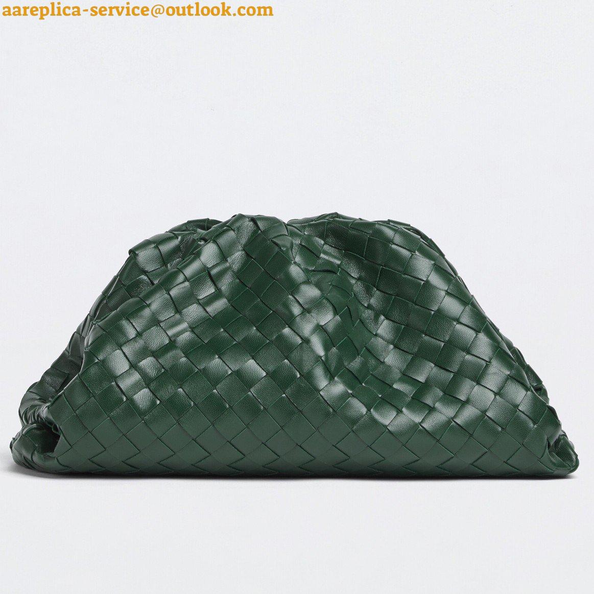 Replica Bottega Veneta Large Pouch Clutch Bag In Raintree Intrecciato Lambskin Replica Bottega Veneta Large Pouch Clutch Bag In Raintree Intrecciato Lambskin