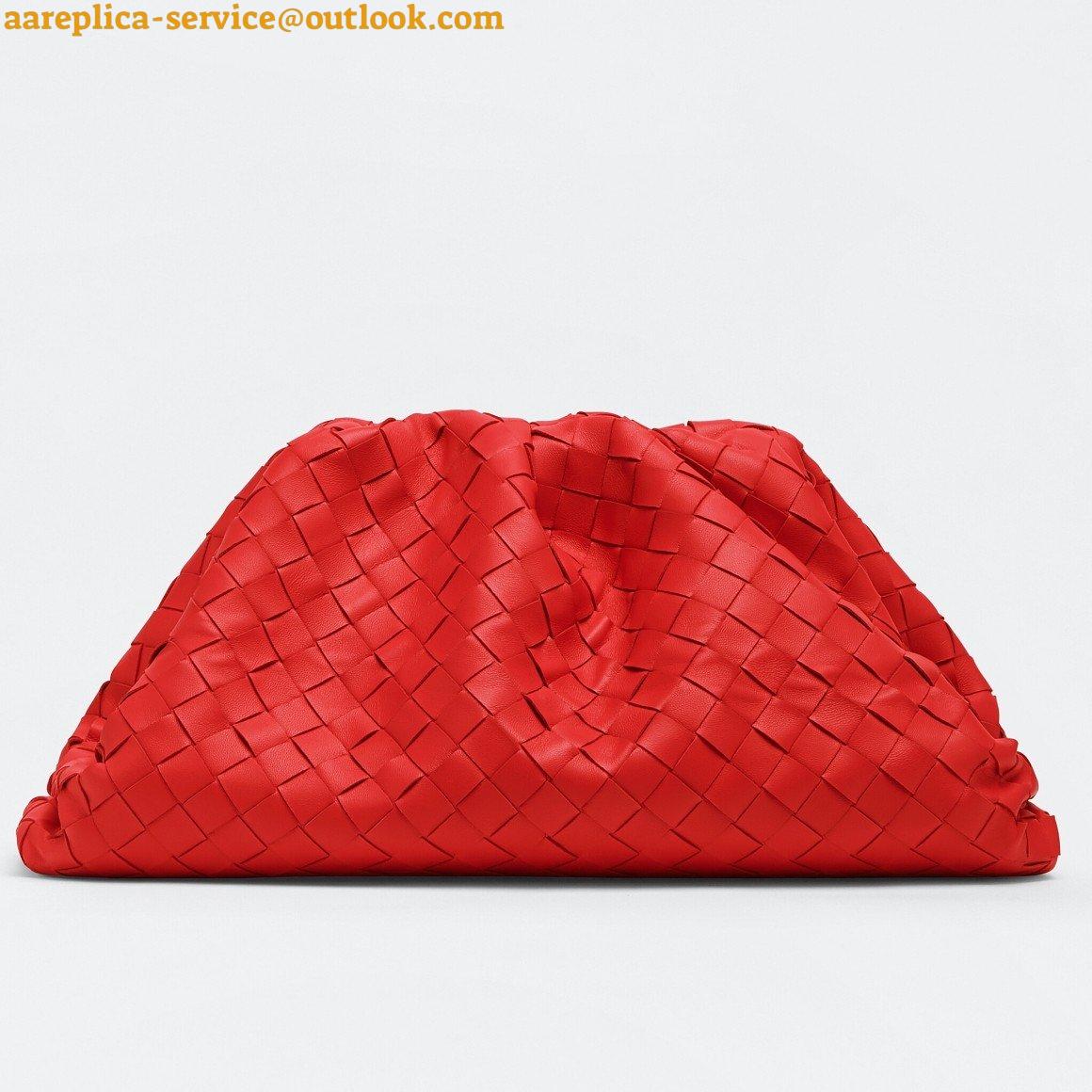 Replica Bottega Veneta Large Pouch Clutch Bag In Red Intrecciato Lambskin 3 Replica Bottega Veneta Large Pouch Clutch Bag In Red Intrecciato Lambskin 3
