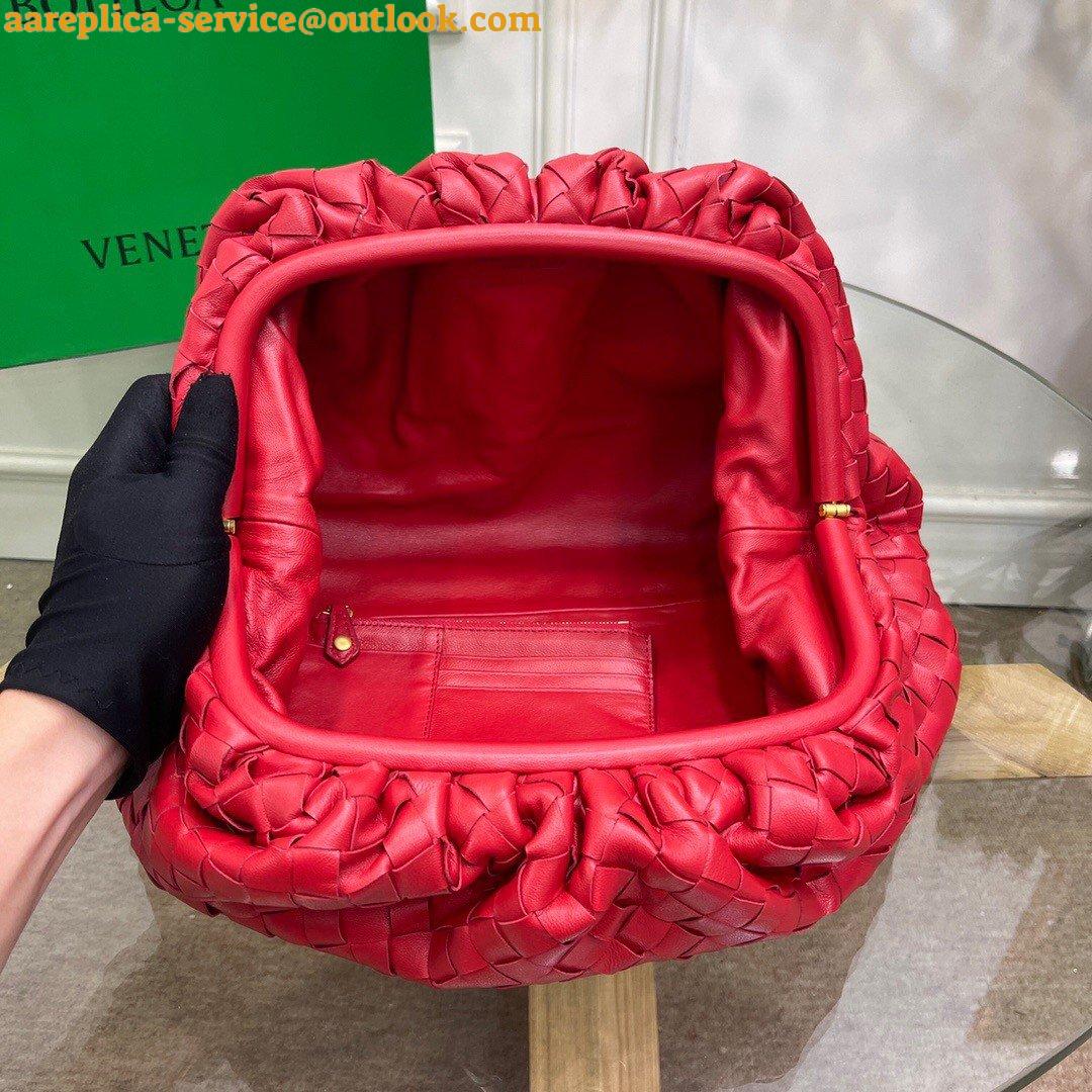 Replica Bottega Veneta Large Pouch Clutch Bag In Red Intrecciato Lambskin 4 Replica Bottega Veneta Large Pouch Clutch Bag In Red Intrecciato Lambskin 4