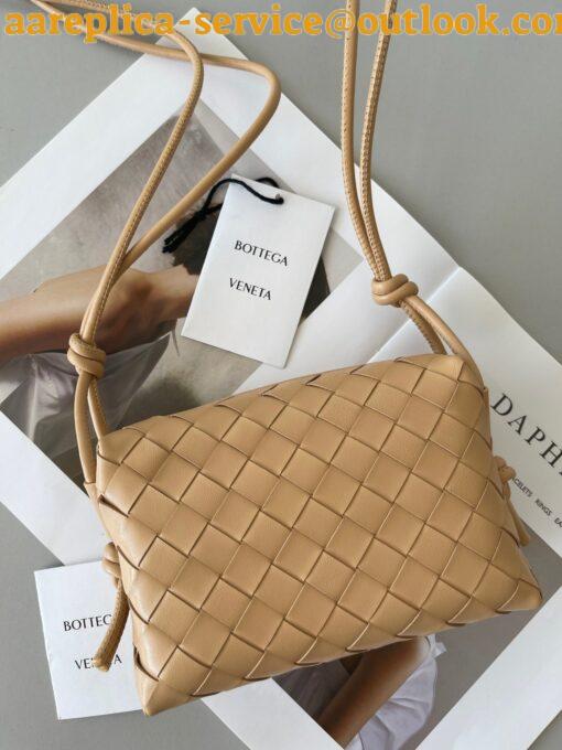 Replica Bottega Veneta Loop Mini Bag In Almond Intrecciato Lambskin 5