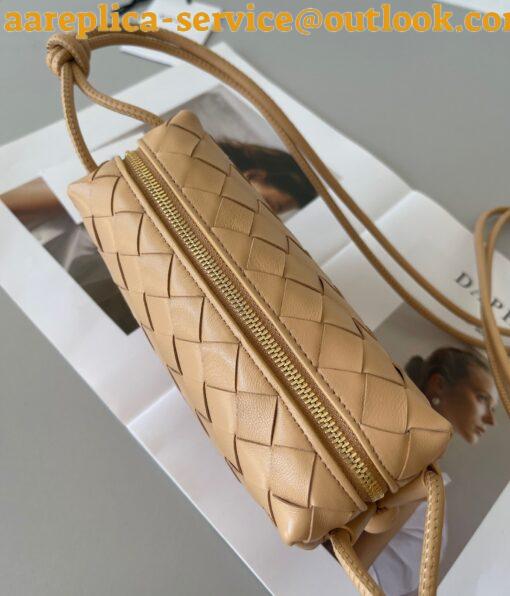 Replica Bottega Veneta Loop Mini Bag In Almond Intrecciato Lambskin 7