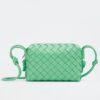 Replica Bottega Veneta Loop Mini Bag In Green Intrecciato Lambskin 11