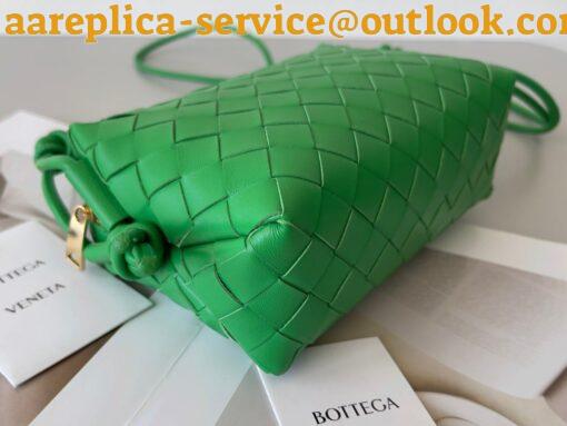 Replica Bottega Veneta Loop Mini Bag In Green Intrecciato Lambskin 7