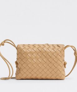 Replica Bottega Veneta Loop Small Bag In Almond Intrecciato Lambskin 2