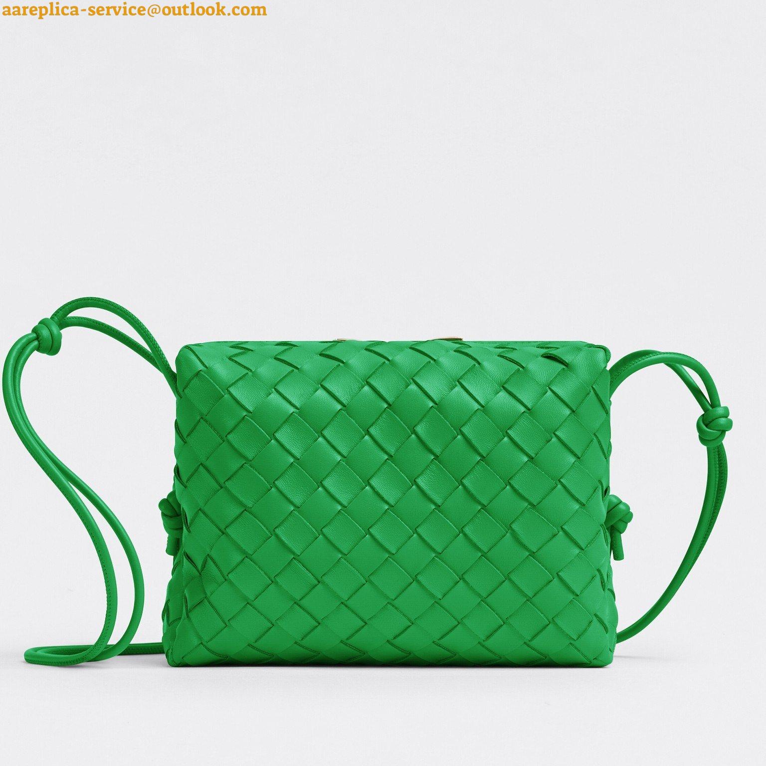 Replica Bottega Veneta Loop Small Bag In Green Intrecciato Lambskin 3 Replica Bottega Veneta Loop Small Bag In Green Intrecciato Lambskin 3