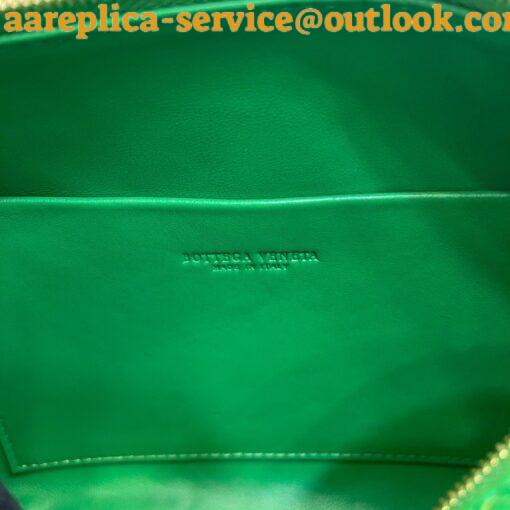 Replica Bottega Veneta Loop Small Bag In Green Intrecciato Lambskin 7