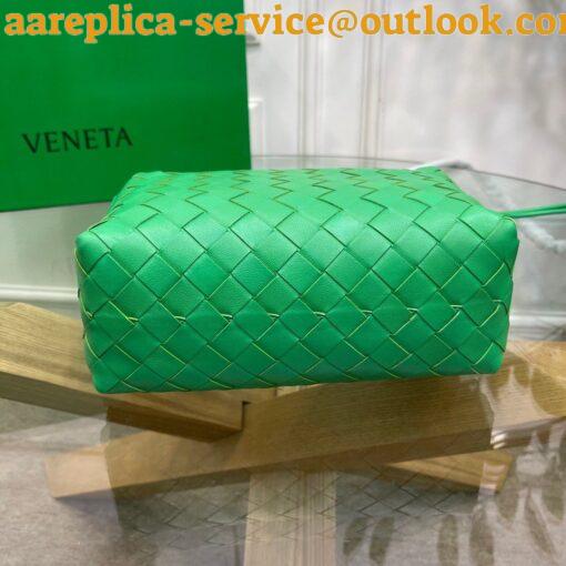 Replica Bottega Veneta Loop Small Bag In Green Intrecciato Lambskin 10