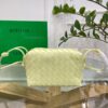 Replica Bottega Veneta Loop Mini Bag In White Intrecciato Lambskin 13