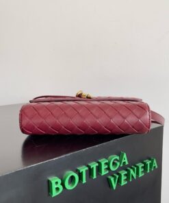 Replica Bottega Veneta Mini Andiamo Cross-Body Bag in Barolo Intrecciato Lambskin