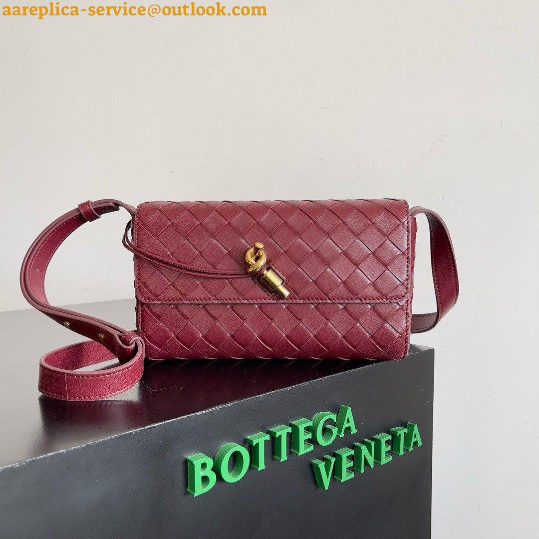 Replica Bottega Veneta Mini Andiamo Cross-Body Bag in Barolo Intrecciato Lambskin 4 Replica Bottega Veneta Mini Andiamo Cross-Body Bag in Barolo Intrecciato Lambskin 4