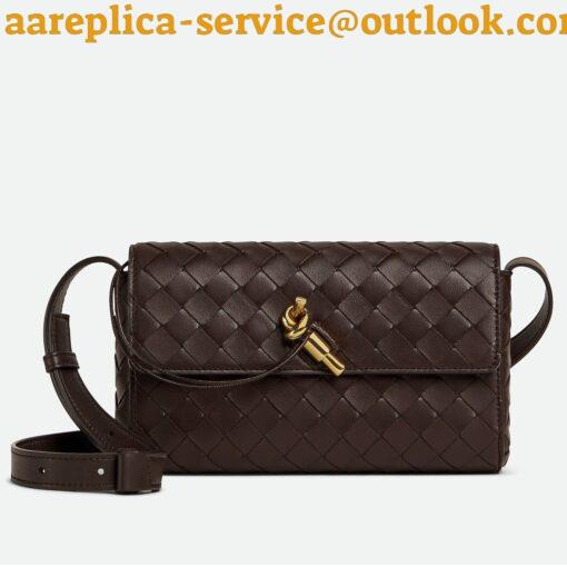 Replica Bottega Veneta Mini Andiamo Cross-Body Bag in Fondant Intrecciato Lambskin 4