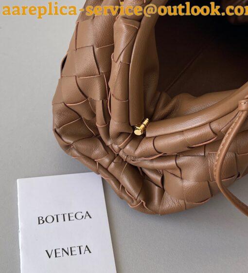 Replica Bottega Veneta Mini Pouch with Strap in Caramel Intrecciato Lambskin 4