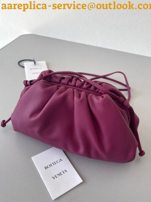 Replica Bottega Veneta Mini Pouch with Strap in Cinnabar Calfskin 10