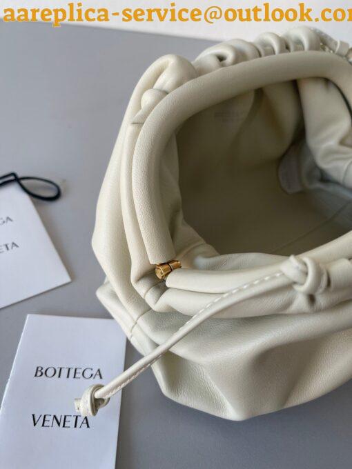 Replica Bottega Veneta Mini Pouch with Strap in Ivory Calfskin 5