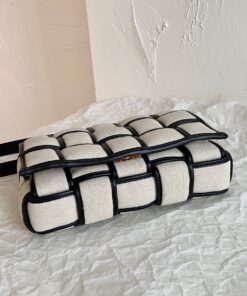 Replica Bottega Veneta Padded Cassette Bag In Natural Canvas 2