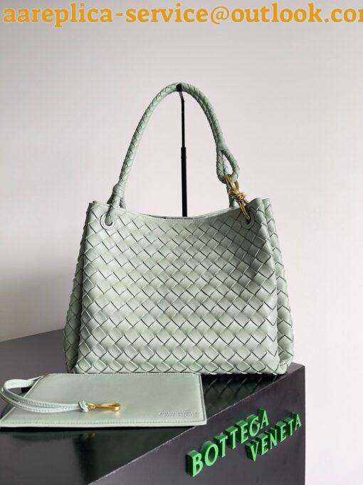 Replica Bottega Veneta Parachute Large Bag in Sauge Intrecciato Lambskin 13