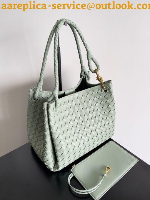 Replica Bottega Veneta Parachute Large Bag in Sauge Intrecciato Lambskin 4