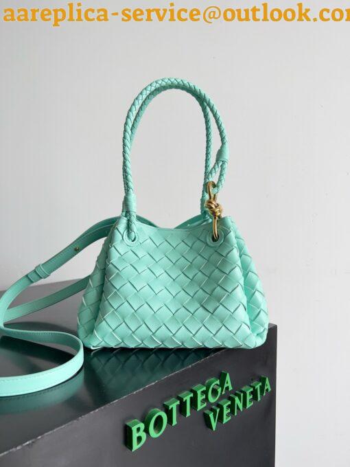 Replica Bottega Veneta Parachute Small Bag in Green Oasis Intrecciato Lambskin 6