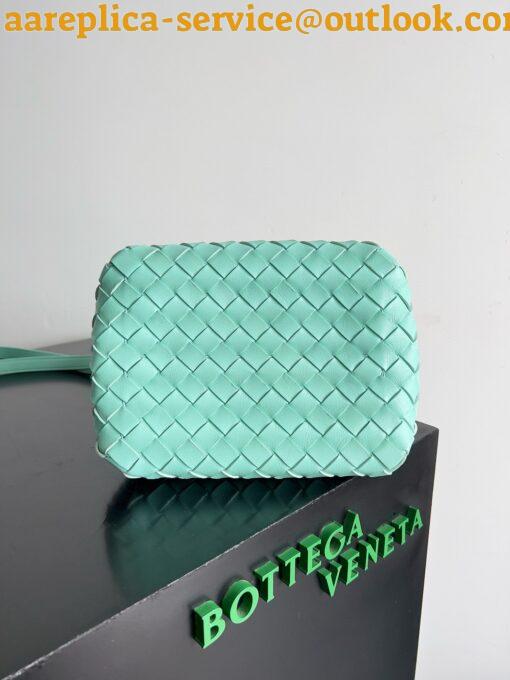 Replica Bottega Veneta Parachute Small Bag in Green Oasis Intrecciato Lambskin 8