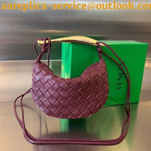 Replica Bottega Veneta Sardine Mini Bag In Barolo Intrecciato Lambskin 3