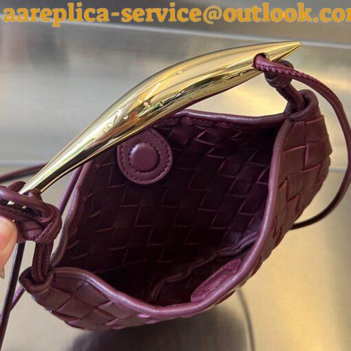 Replica Bottega Veneta Sardine Mini Bag In Barolo Intrecciato Lambskin 9